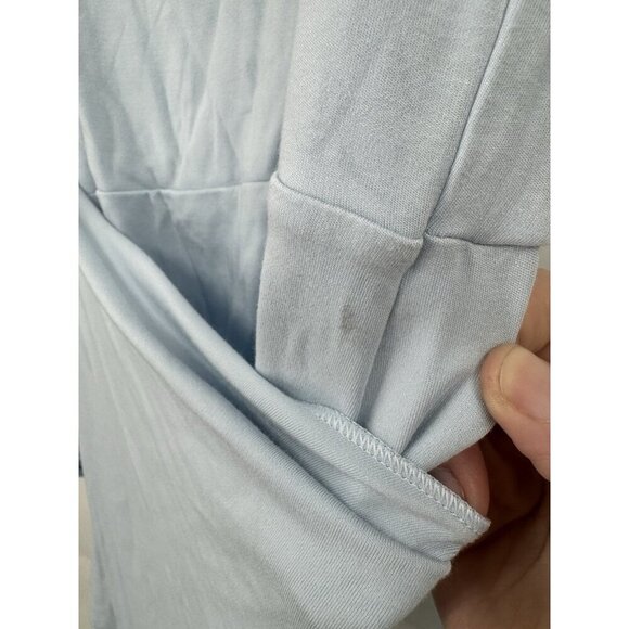 Wilfred Saturn Mini Wrap Dress Women Small Light Blue Preppy Contemporary - Picture 8 of 11